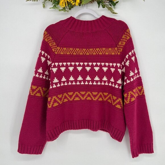 Universal Threads Sweater Womens Size XXL Fair Isle Chunky Nordic Sweater - Picture 4 of 7